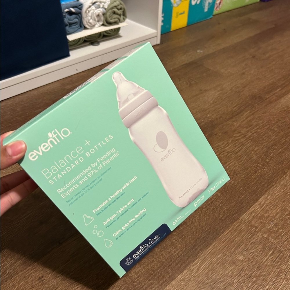 Balance+ Standard Baby Bottle - White evenflo